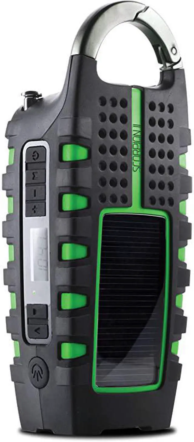 Main image of Rugged Multipowered Portable Emergency Weather Radio amp Flashlight Green NSP101WXGR