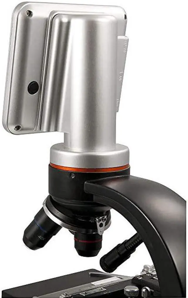 Alt view image 4 of 6 - LCD Digital Microscope II Biological Microscope with a BuiltIn 5MP Digital Camera Adjustable Mechanical Stage Carrying Case and 1GB Micro SD Card