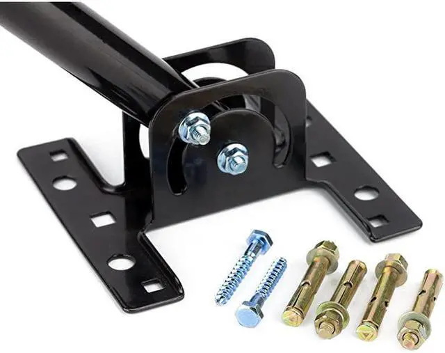 Alt view image 3 of 7 - Adjustable AtticOutdoor Antenna amp Weather Station Mounting Pole Universal Mount Brackets Easy Installation Solid Structure Weather Proof 1quot Diameter165quot Arm Length