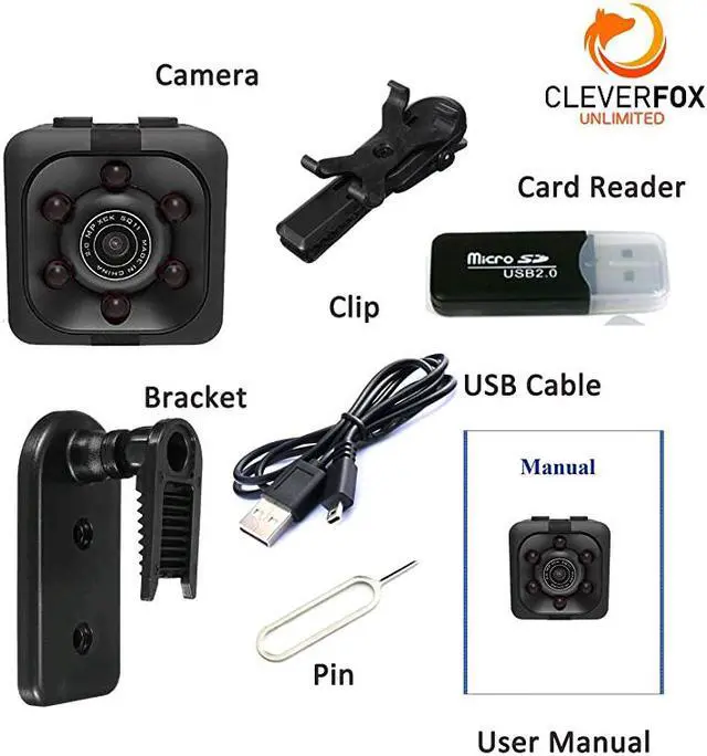 Alt view image 4 of 7 - Spy Camera with Audio and Video 1080P Hidden Camera Portable Small HD Nanny Cam Spy Cams with Night Vision and Motion Detection Indoor Outdoor Tiny Security Cameras for Home Office