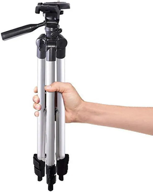 Alt view image 4 of 6 - 50 Inch Aluminum Camera Tripod for Canon Nikon Sony Samsung Olympus Panasonic Pentax +  Microfiber