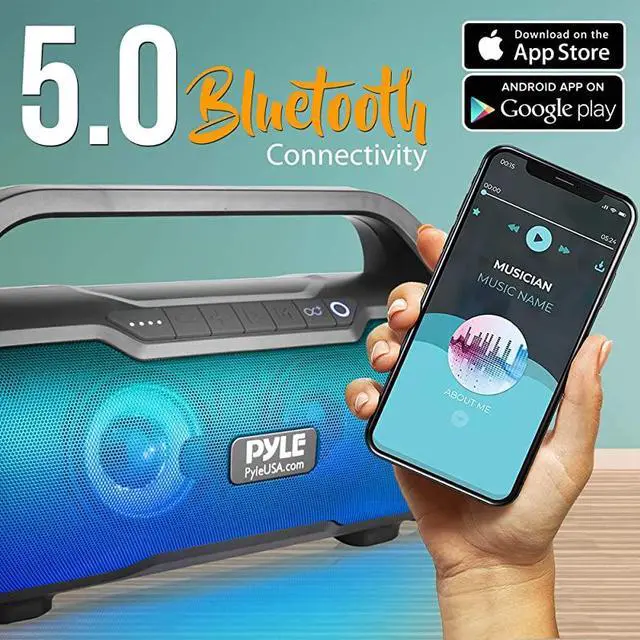 Alt view image 5 of 7 - Wireless Portable Bluetooth Boombox Speaker 500W 20CH Rechargeable Boom Box Speaker Portable Barrel Loud Stereo System with AUX InputUSBSDFm Radio 3 Subwoofer Voice Control  PBMWP185