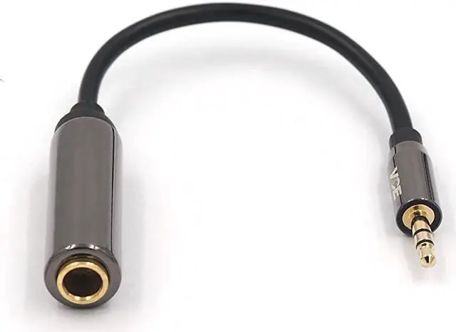 Alt view image 3 of 7 - 14 to 18 Adapter35mm 18 inch Male to 635mm 14 inch Female Audio Jack Gold Plated Adapter for Amplifiers Guitar Home Theater Devices Laptop Headphones 8inch