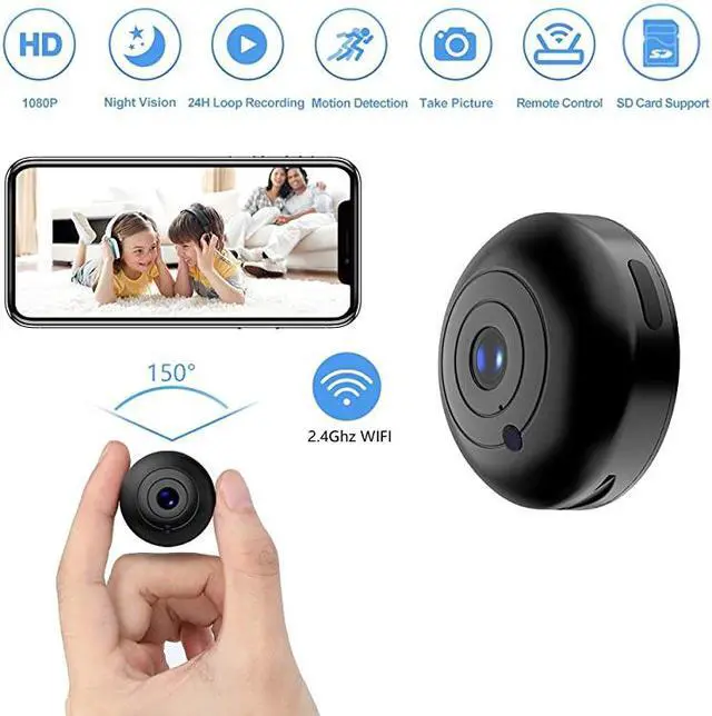 Main image of Mini Hidden-Camera WiFi-Spy Camera Wireless 1080P,  Small Spy Cam Nanny Cam with Audio and Video Recording Micro Surveillance Camera for Live Stream/Night Vision/Motion Activated with Phone APP