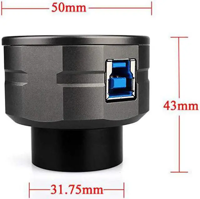 Alt view image 2 of 7 - SV205 Telescope Camera CMOS Telescope Camera 8MP USB30 Electronic Eyepiece 125 inches Astronomy Camera for Telescope Astrophotography