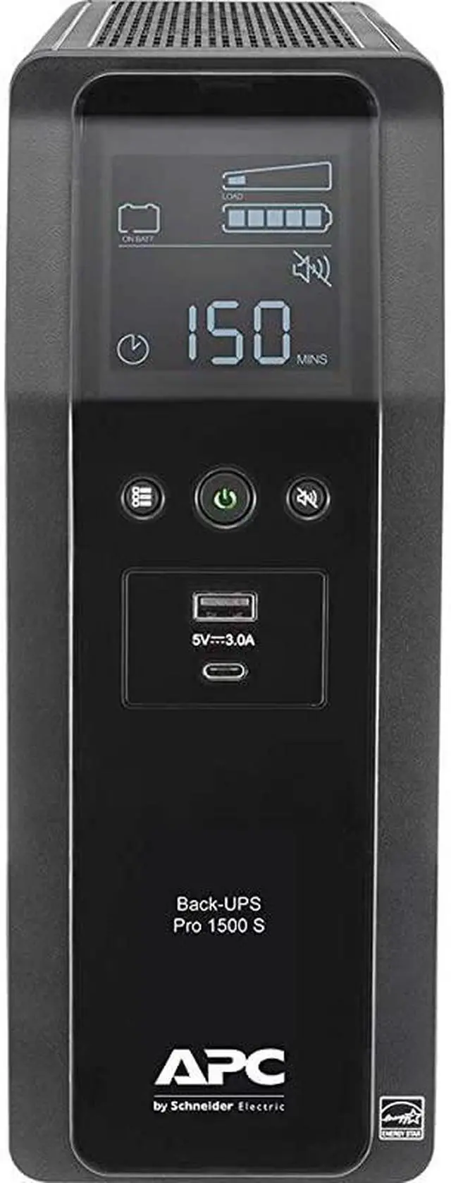Alt view image 2 of 7 - Sine Wave UPS Battery Backup Surge Protector 1500VA  BackUPS Pro BR1500MS Bundle Including 16GB DataTraveler