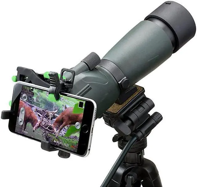 Alt view image 5 of 7 - HookUpz 20 Universal Smartphone Optics Digiscoping Adapter for Binoculars Spotting Scopes Telescopes Microscopes Monoculars and More IS200