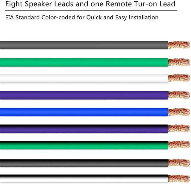 Alt view image 3 of 6 - 20Feet 9Conductor Speaker Cable 18AWG Pure OFC UltraFlex and Easy Peel Jacket 4Channel Speaker Wire and Remote Wire