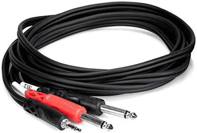 Alt view image 2 of 3 - CMP-159 3.5 mm TRS to Dual 1/4" TS Stereo Breakout Cable, 10 Feet