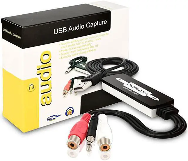 Alt view image 6 of 6 - USB Audio Capture Card Grabber for Vinyl Cassette Tapes to Digital MP3 Converter Support Mac Windows 10818 7 VistaXP