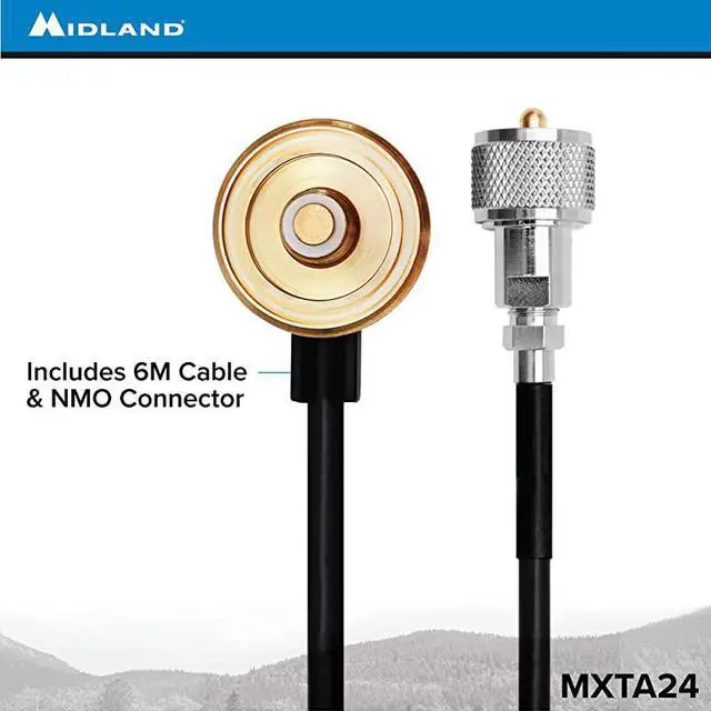 Alt view image 3 of 5 - MXTA24 6 Meter Antenna Cable with NMO Connector Works with  MicroMobile MXT105 MXT115 MXT275 MXT400