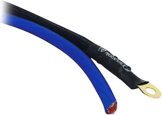 Alt view image 2 of 7 - RWK4CU 4 AWG Gauge 100 Copper Complete Amp Installation Wire Kit OFC