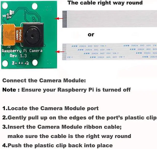 Alt view image 5 of 7 - Raspberry Pi Mini Camera Video Module 5 Megapixels 1080p Sensor OV5647 Webcam for Raspberry Pi Model ABA+B+ Pi 2B and Raspberry Pi 3B Pi 3 B+ Raspberry Pi 4 B