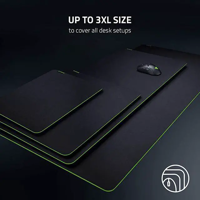 Alt view image 5 of 5 - Gigantus v2 Cloth Gaming Mouse Pad 3XL Thick HighDensity Foam NonSlip Base Classic Black