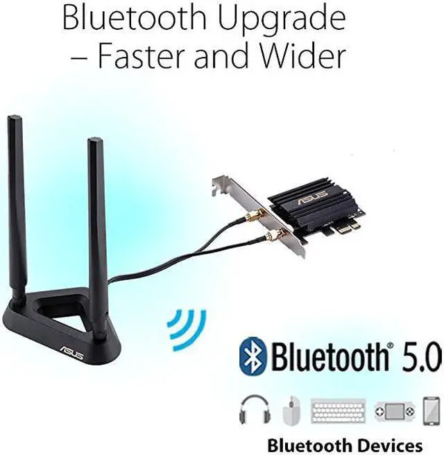 Alt view image 4 of 4 - AX3000 PceAX58BT NextGen WiFi 6 Dual Band PCIe Wireless Adapter with Bluetooth 50 Ofdma 2x2 MUMimo and Wpa3 SecurityBlack