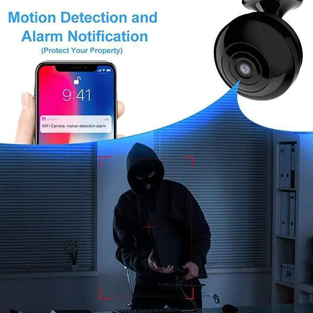 Alt view image 4 of 7 - Mini Hidden-Camera WiFi-Spy Camera Wireless 1080P,  Small Spy Cam Nanny Cam with Audio and Video Recording Micro Surveillance Camera for Live Stream/Night Vision/Motion Activated with Phone APP