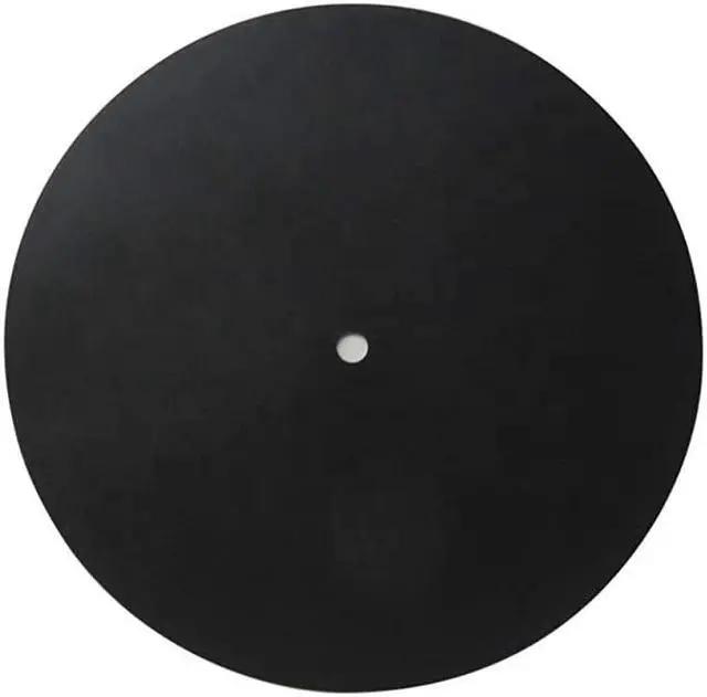 Alt view image 2 of 2 - inch Turntable Platter Mat Rubber Silicone Turntable Slipmat Pad for All LP Vinyl Record Players Black