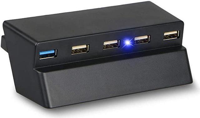 5 Port USB HUB for PS4 Slim Only, USB 3.0/2.0 High Charger Controller Splitter Expander for Playstation 4 Slim Hubs -