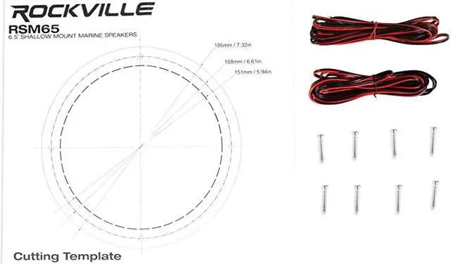 Alt view image 6 of 7 - Pair  RSM65B 65 320 Watt Waterproof Shallow Slim Marine Boat Speakers