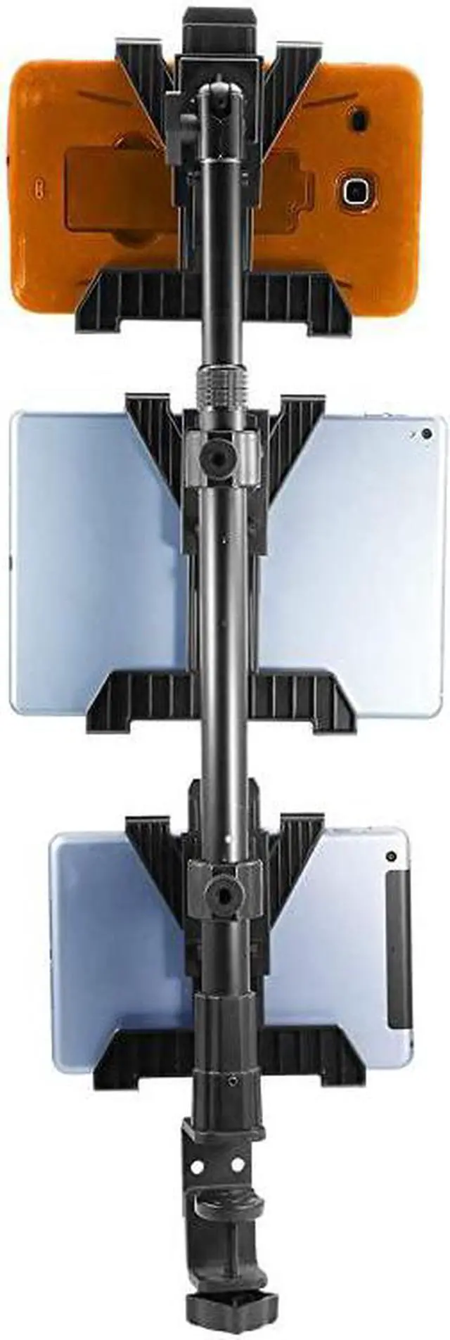 Main image of TabDock Point of Purchase Clamp Mount with 3 Tablet Holders Perfect for Multiple delivery Applications DoorDash Uber eats Postmates etc Fits 7 to 10 inch Tablets