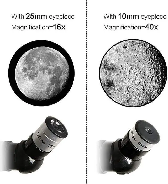 Alt view image 3 of 7 - Telescope 70mm Aperture 400mm AZ Mount Astronomical Refracting Telescope for Kids Beginners Travel Telescope with Carry Bag Phone Adapter and Wireless Remote