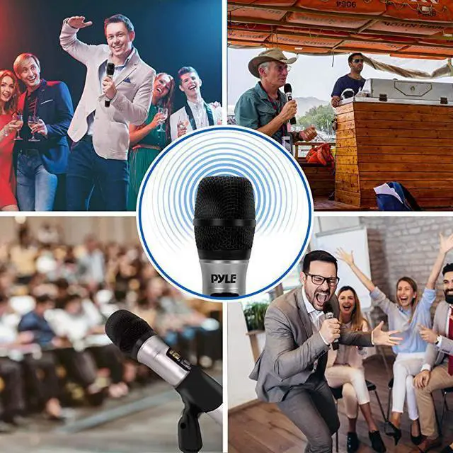 Alt view image 6 of 7 - Portable UHF Wireless Microphone System Professional Battery Operated Handheld Dynamic Unidirectional Cordless Microphone Transmitter Set wAdapter Receiver for PA Karaoke DJ Party  PDWMU105