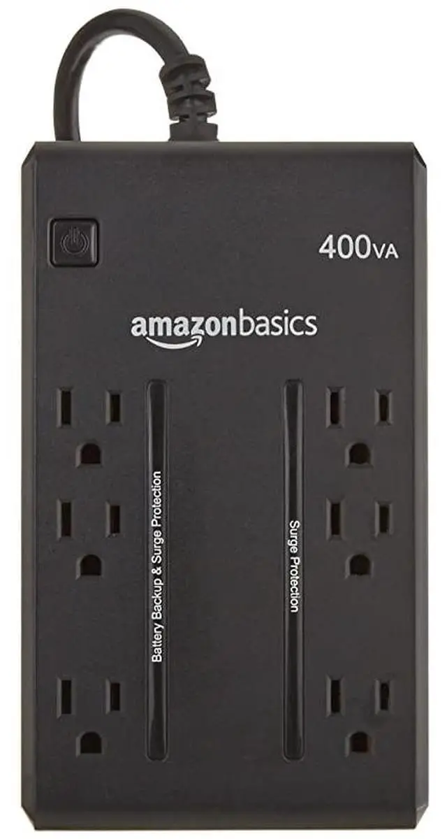 Alt view image 2 of 3 - Standby UPS 400VA 255W Surge Protector Battery Backup 6 Outlets