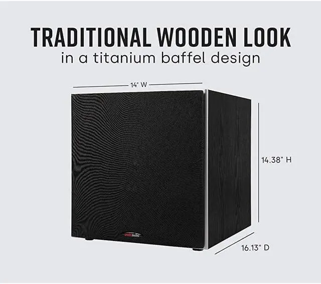 Alt view image 3 of 5 - PSW10 10 Powered Subwoofer Power Port Technology Up to 100 Watts Big Bass in Compact Design Easy Setup with Home Theater Systems
