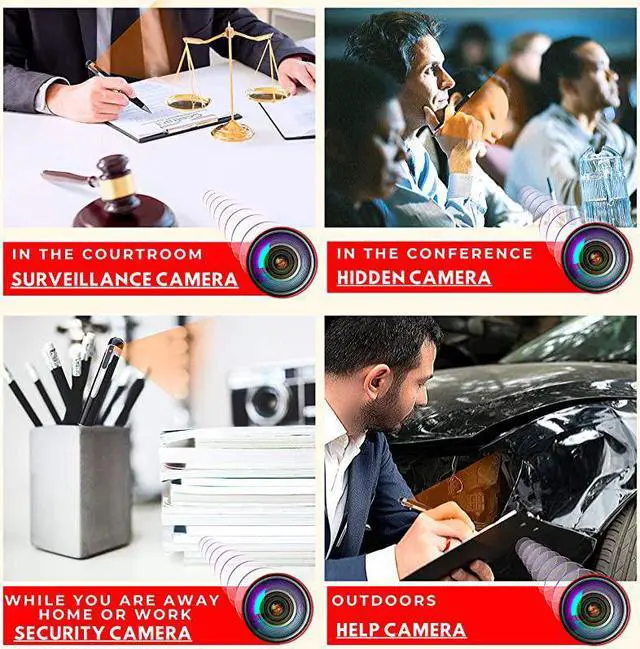 Alt view image 3 of 6 - Spy Camera Pen 1080p | Nanny Camera Spy Pen Full HD Loop Recording or Picture Taking | Wireless Security Cam with Wide Angle Lens Discrete Rechargeable
