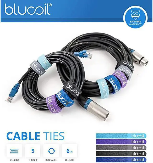 Alt view image 7 of 7 - MXL 990 Blizzard Condenser Microphone with Blue LED Lights Bundle with  10FT Balanced XLR Cable Pop Filter Windscreen and 5Pack of Reusable Cable Ties