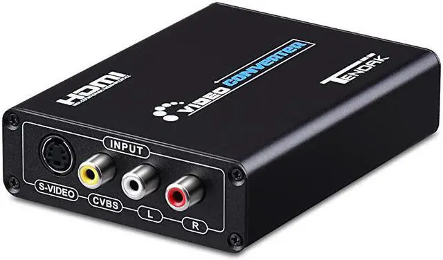 Alt view image 2 of 7 - 3RCA AV CVBS Composite SVideo RL Audio to HDMI Converter Adapter Support 720P1080P with 3RCA SVideo Cable for NES SNES N64 PS2 PS3 HDTV