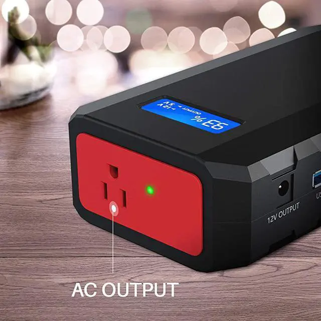 Alt view image 4 of 7 - Portable Laptop Charger with AC Outlet A Super Travel Portable Battery Pack Power Bank for HP Notebooks MacBook Laptops