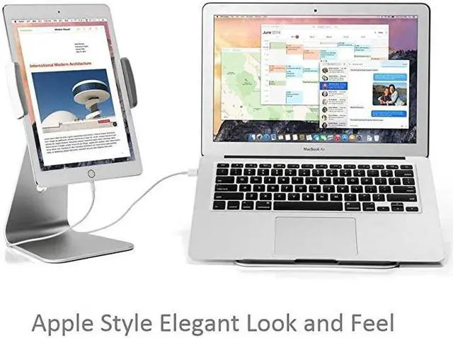 Alt view image 5 of 7 - Elegant Tablet Stand Aluminum iPad Stand Holder Desktop Kiosk POS Stand for 713 inch iPad Pro Air Mini Galaxy Tab Nexus Tablet Mount for Store Showcase Office Reception Kitchen Countertop