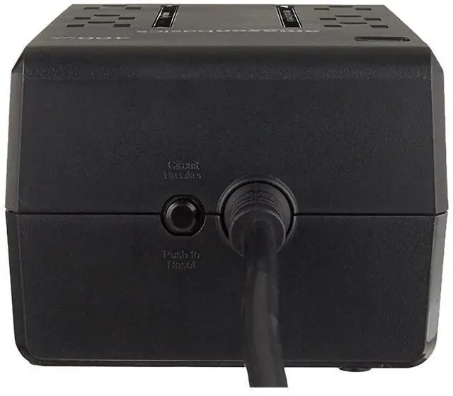 Alt view image 3 of 3 - Standby UPS 400VA 255W Surge Protector Battery Backup 6 Outlets