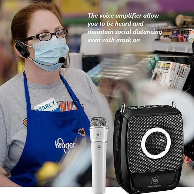 Alt view image 4 of 7 - Portable PA System, Bluetooth Speaker with Microphone, 2 Mic and Speaker Small, Wireless Voice Amplifier 25 Watts for Presentation,Teaching, Karaoke etc S92 Pro