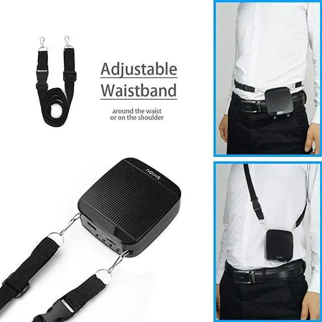 Alt view image 6 of 7 - Voice Amplifier Mini Voice Amplifier with Wired Microphone Headset 15W Portable Personal Speaker MP3 Audio Sound System for TeachersElderlySingingCoachesYogaTour GuidesOutdoor Trainers