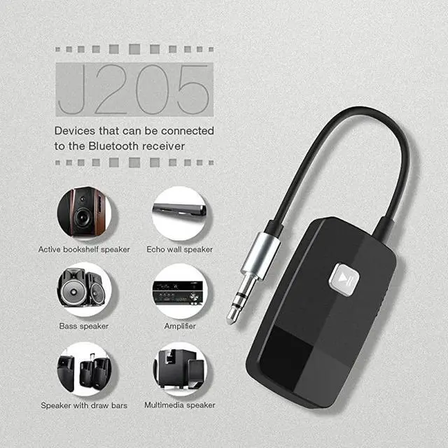 Alt view image 6 of 7 - Bluetooth 50 Receiver for Speaker Wireless Audio Adapter for Home Audio Car Stereo with 35mm RCA Jack 16 Hours Playtime Dual Connection to 2 Cell Phones Easy Control OnOff Slider
