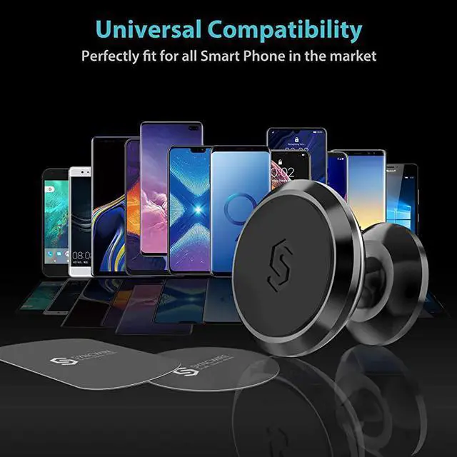 Alt view image 7 of 7 - Magnetic Phone Car Mount  Universal Car Phone Holder for Dashboard Cell Phone Car Kits 360° Adjustable Magnet Cell Phone Mount Compatible with iPhone Samsung LG GPS Mini Tablet and More