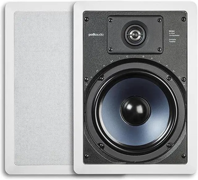 Main image of RC85i 2way Premium InWall 8Speakers Pair | Perfectfor Dampand Humid IndoorOutdoor Placement White PaintableGrille