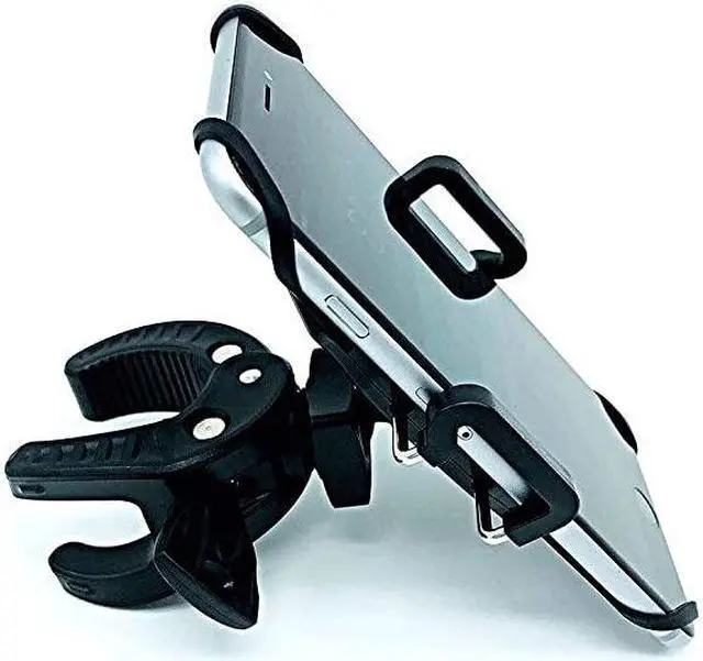 Alt view image 4 of 4 - Holder with Clamp - Universal Cell Mount Holder for Bike, Boat, Car, Golf Cart and Stroller, Fits iX, 8 | 8 Plus, 7 | 7 Plus, i6s | 6s Plus, Galaxy S7, S6, S5, Adjustable