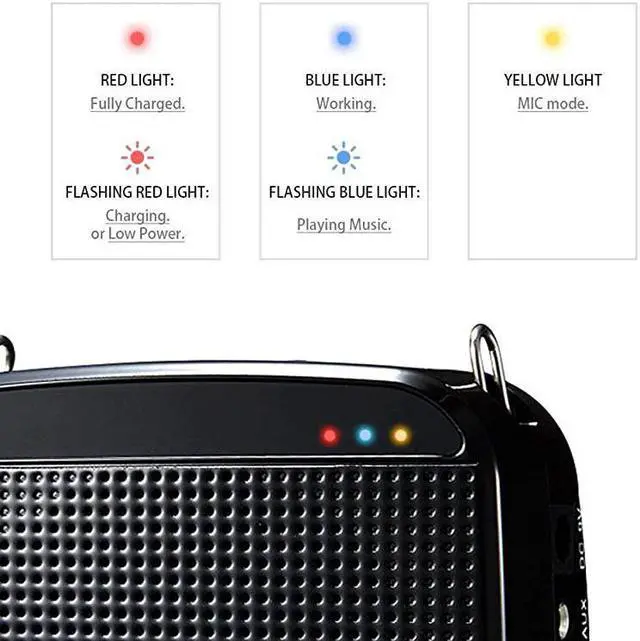 Alt view image 4 of 7 - Voice Amplifier Mini Voice Amplifier with Wired Microphone Headset 15W Portable Personal Speaker MP3 Audio Sound System for TeachersElderlySingingCoachesYogaTour GuidesOutdoor Trainers