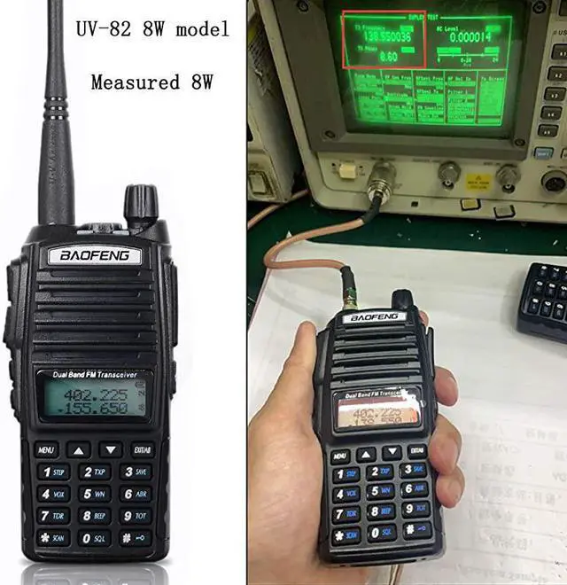 Alt view image 6 of 7 - Radio  UV82 8W High Power Ham Radio Dual Band Amateur Walkie Talkies Portable 2 Way Radio 2Pack
