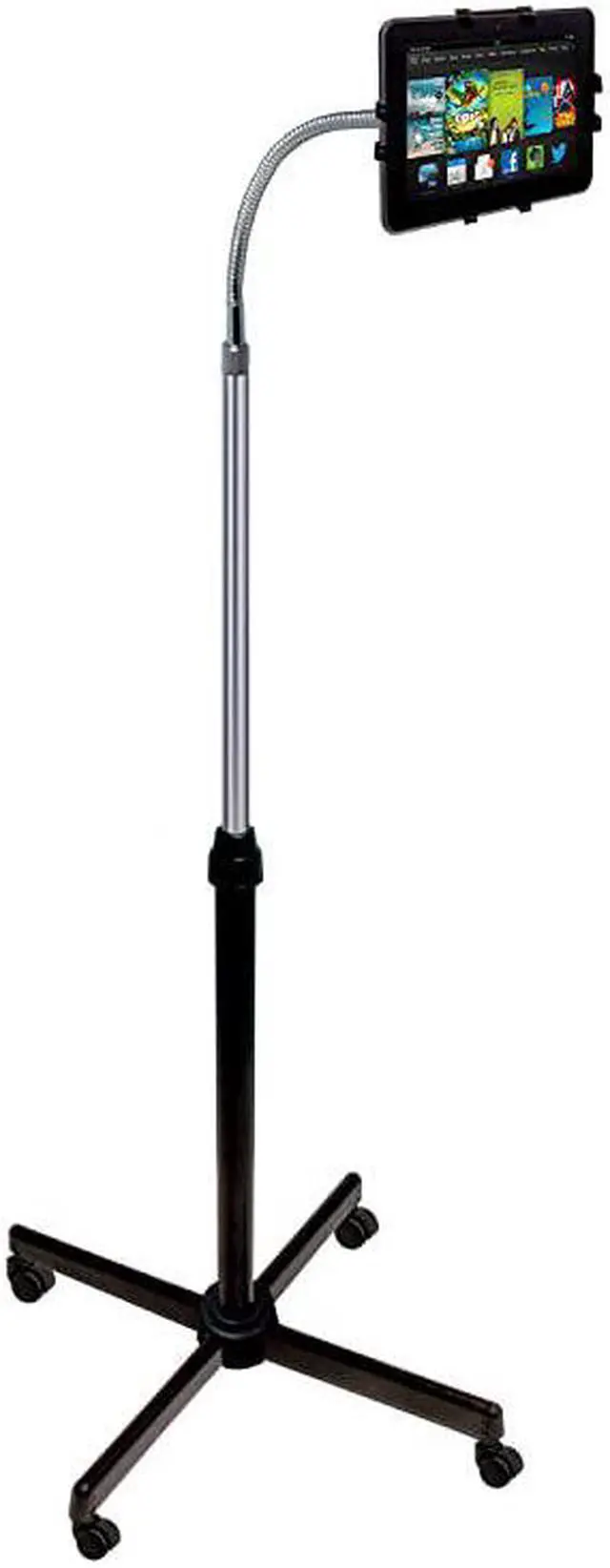 Alt view image 4 of 5 - HeightAdjustable Gooseneck Floor Stand for 9 1075 Inch Tablets iPad 102Inch 7th Gen iPad Air 3 iPad Gen 56 and More PADUAFS