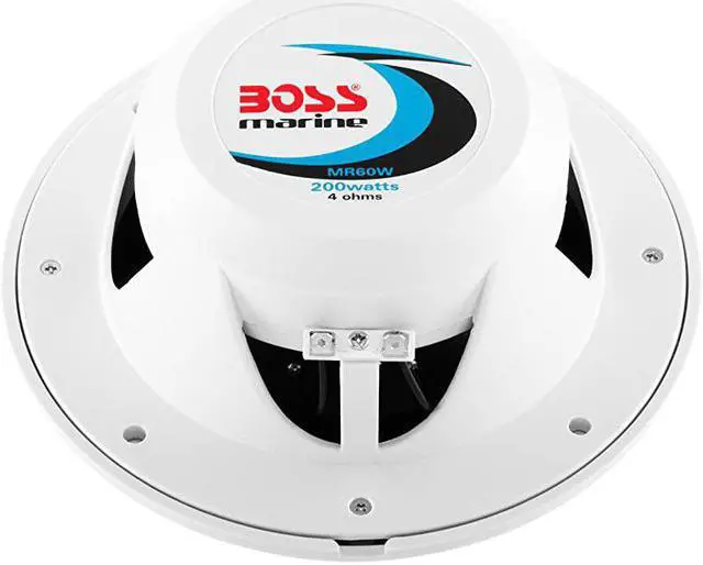 Alt view image 4 of 6 - MR60W 200 Watt Per Pair 65 Inch Full Range 2 Way Weatherproof Marine Speakers Sold in Pairs
