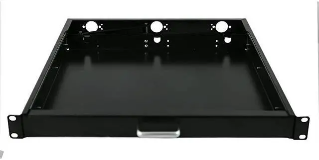 Alt view image 3 of 4 - 1U Rack Mount Sliding Keyboard Tray Cantilever for Server Data Network Rack