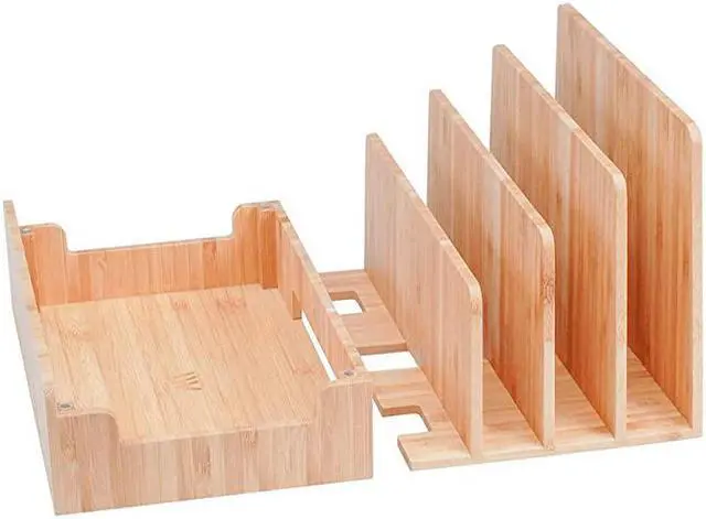 Alt view image 6 of 7 - Bamboo Charging Station amp Multi Device Organizer Slim Version for Smartphones Tablets and Laptops