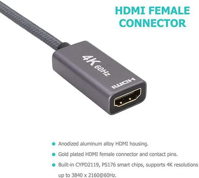 Alt view image 5 of 7 - USBC Male to USB31 Gen2 Female Adapter Cable TypeC OTG Cable Speed Up to 10Gbps Black