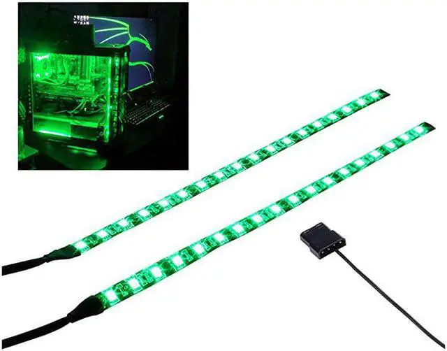 Main image of PC LED Flexible Light Strip Computer Lighting Green with Magnetic for PC Case Computer Lighting Kit30cm18ledsS Series