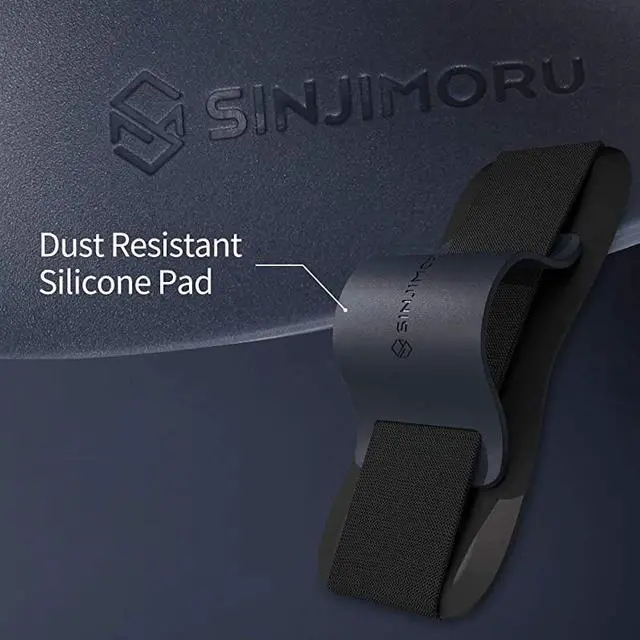 Alt view image 5 of 7 - Silicone Mobile Phone Grip with Stand Cell Phone Stand for Desk Secure iPhone Holder Strap for All Smartphone Sinji Grip Silicone Midnight Blue