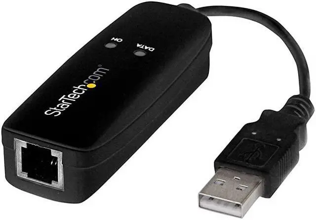 Main image of USB 20 Fax Modem 56K External Hardware Dial Up V92 Modem DongleAdapter ComputerLaptop Modem USB to Telephone Jack USB Data Modem Network Fax VoiceCMRPOS USB56KEMH2